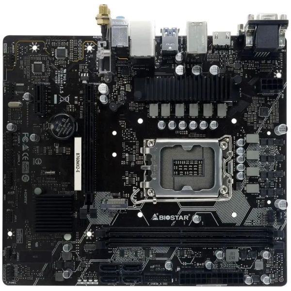 Материнская плата Biostar B760MX2-E LGA 1700, Intel B760, mATX, Ret